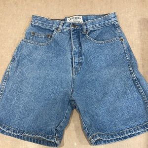 Vintage High Waist Denim Shorts